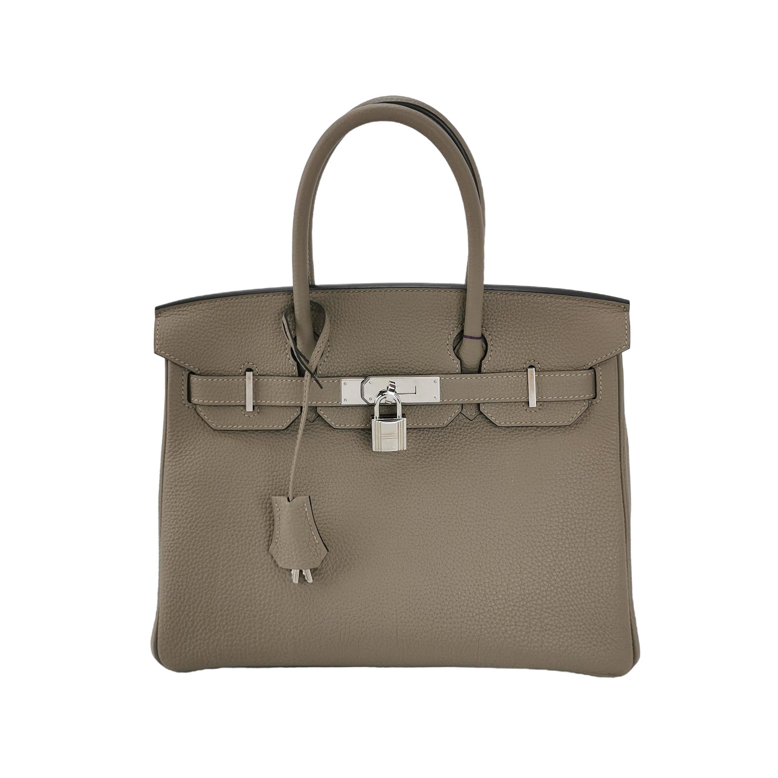 Birkin Gold 30 Togo Silver Gray A